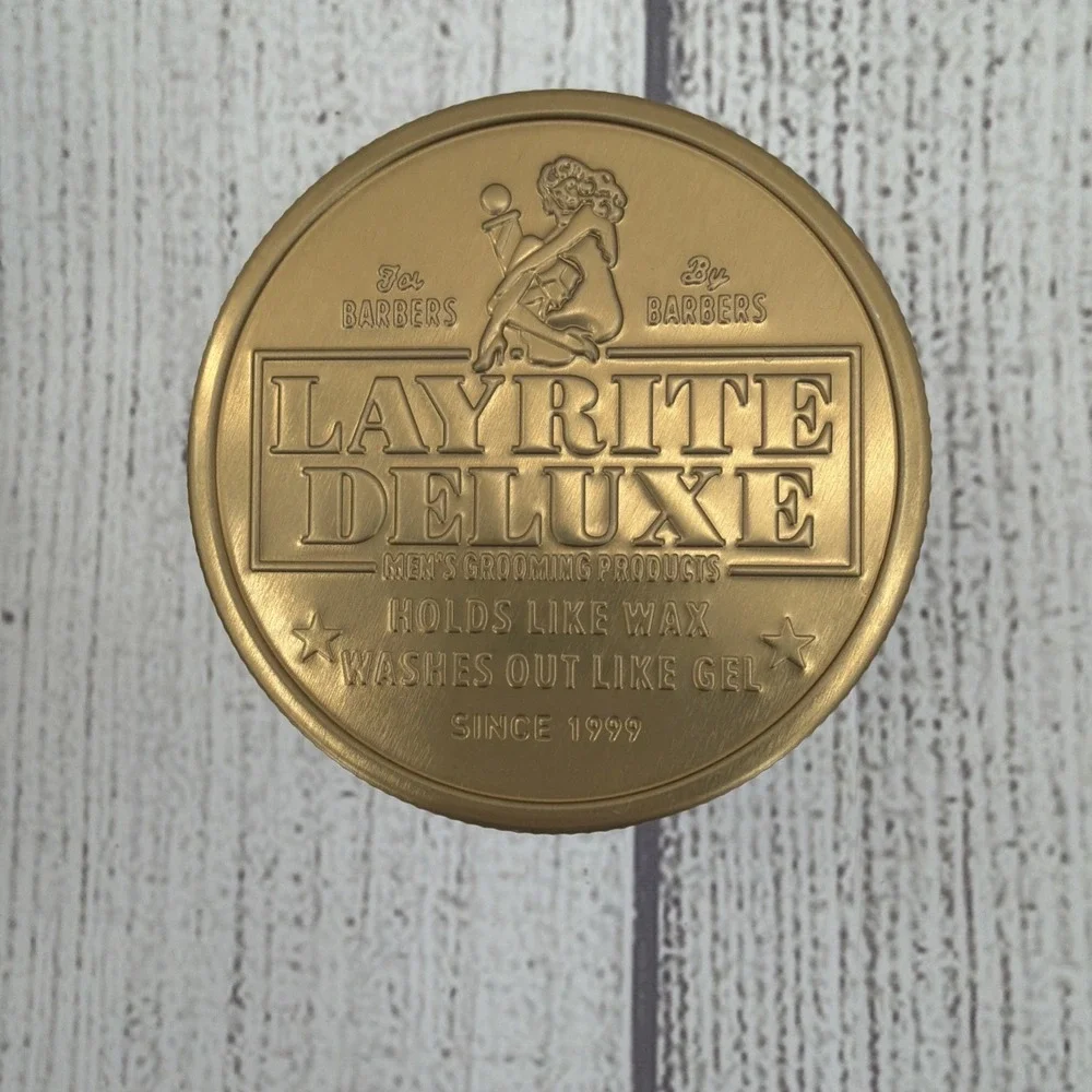 Layrite Deluxe Cement Clay 4.25 Oz (Lot of 2) High Hold Matte Finish Wax Gel
